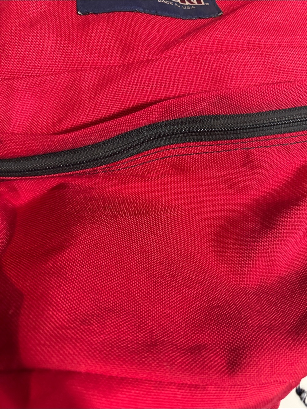 Vintage Jansport 1990s Red Backpack Bookbag - Picture 3 of 8